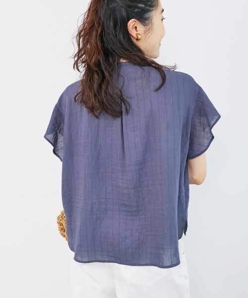 le.coeur blanc / ルクールブラン シャツ・ブラウス | ストライプフロントフリルブラウス | 詳細22