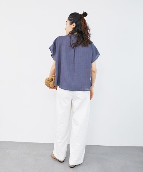 le.coeur blanc / ルクールブラン シャツ・ブラウス | ストライプフロントフリルブラウス | 詳細27