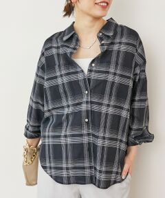 le.coeur blanc / ルクールブラン シャツ・ブラウス | 《手洗い可能》シアーチェック2wayシャツ