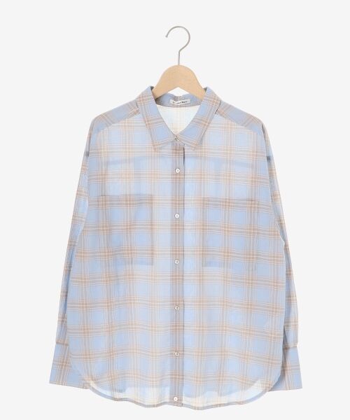 le.coeur blanc / ルクールブラン シャツ・ブラウス | 《手洗い可能》シアーチェック2wayシャツ | 詳細19
