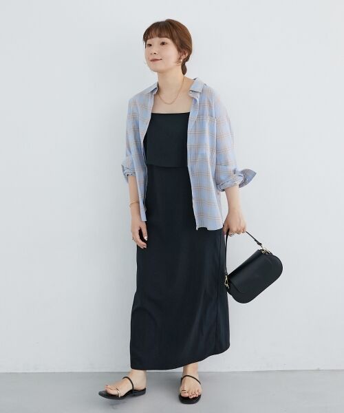 le.coeur blanc / ルクールブラン シャツ・ブラウス | 《手洗い可能》シアーチェック2wayシャツ | 詳細25