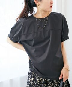 le.coeur blanc / ルクールブラン シャツ・ブラウス | 《接触冷感》ナイロンストレッチスリーブタックブラウス