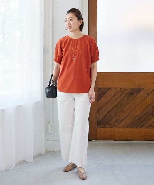 le.coeur blanc / ルクールブラン シャツ・ブラウス | 《接触冷感》ナイロンストレッチスリーブタックブラウス | 詳細16