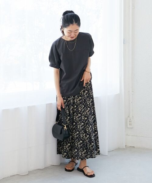 le.coeur blanc / ルクールブラン シャツ・ブラウス | 《接触冷感》ナイロンストレッチスリーブタックブラウス | 詳細20