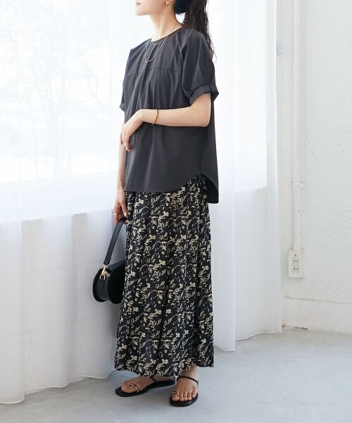 le.coeur blanc / ルクールブラン シャツ・ブラウス | 《接触冷感》ナイロンストレッチスリーブタックブラウス | 詳細21