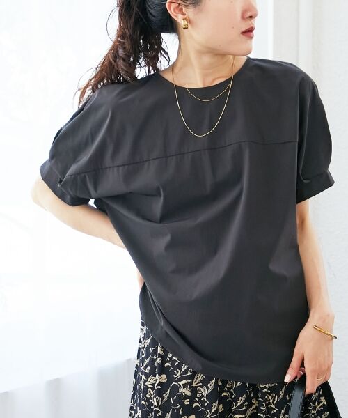 le.coeur blanc / ルクールブラン シャツ・ブラウス | 《接触冷感》ナイロンストレッチスリーブタックブラウス | 詳細22