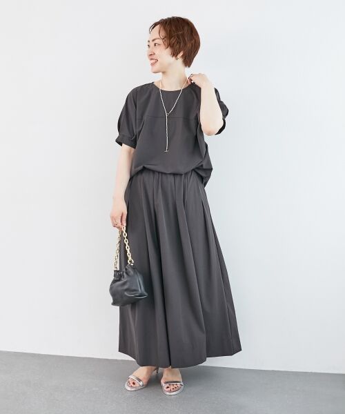 le.coeur blanc / ルクールブラン シャツ・ブラウス | 《接触冷感》ナイロンストレッチスリーブタックブラウス | 詳細28