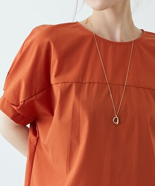 le.coeur blanc / ルクールブラン シャツ・ブラウス | 《接触冷感》ナイロンストレッチスリーブタックブラウス | 詳細7