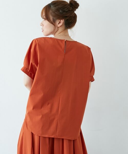 le.coeur blanc / ルクールブラン シャツ・ブラウス | 《接触冷感》ナイロンストレッチスリーブタックブラウス | 詳細8