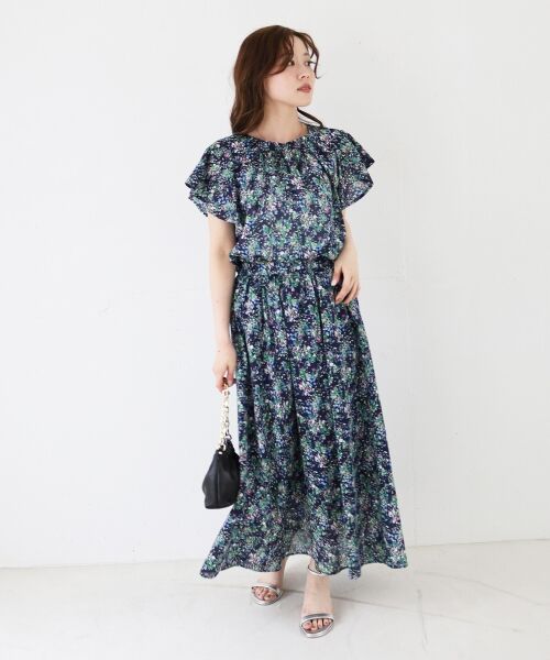 le.coeur blanc / ルクールブラン シャツ・ブラウス | フラワープリントフレアスリーブブラウス | 詳細14