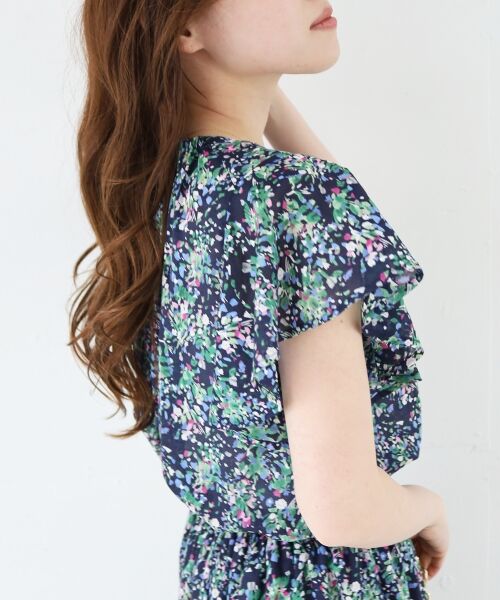 le.coeur blanc / ルクールブラン シャツ・ブラウス | フラワープリントフレアスリーブブラウス | 詳細16