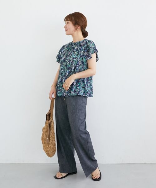 le.coeur blanc / ルクールブラン シャツ・ブラウス | フラワープリントフレアスリーブブラウス | 詳細17