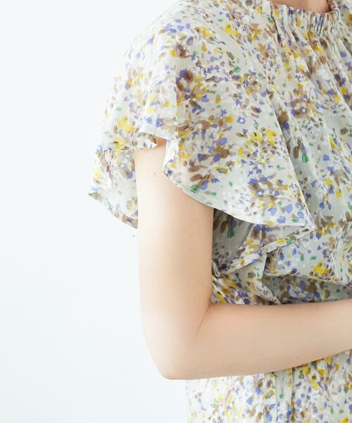 le.coeur blanc / ルクールブラン シャツ・ブラウス | フラワープリントフレアスリーブブラウス | 詳細25
