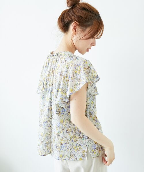 le.coeur blanc / ルクールブラン シャツ・ブラウス | フラワープリントフレアスリーブブラウス | 詳細28