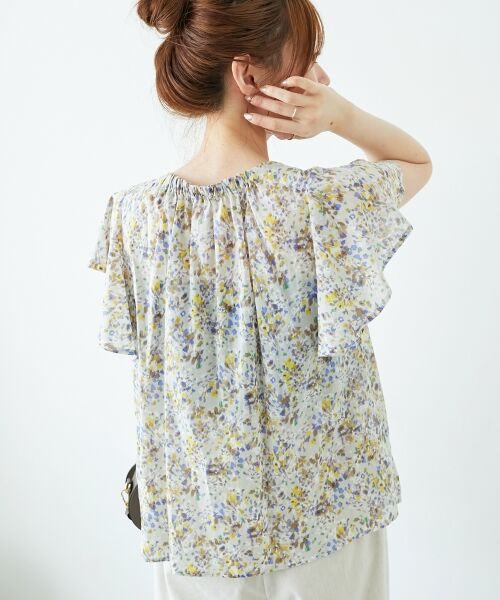 le.coeur blanc / ルクールブラン シャツ・ブラウス | フラワープリントフレアスリーブブラウス | 詳細29