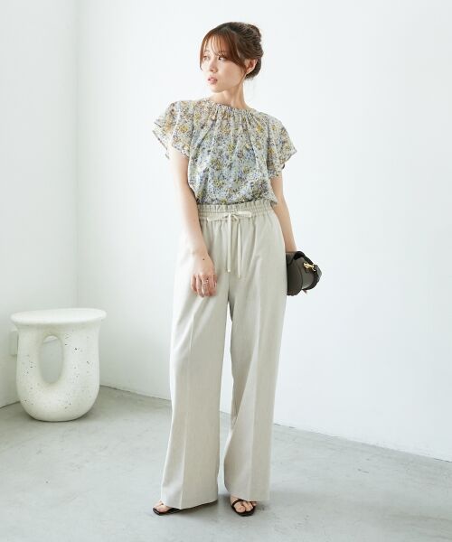 le.coeur blanc / ルクールブラン シャツ・ブラウス | フラワープリントフレアスリーブブラウス | 詳細30