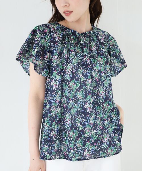 le.coeur blanc / ルクールブラン シャツ・ブラウス | フラワープリントフレアスリーブブラウス | 詳細9