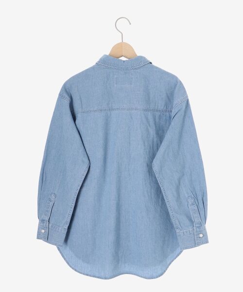 le.coeur blanc / ルクールブラン シャツ・ブラウス | 《軽いシャツ素材》パールボタンデニムシャツ | 詳細30