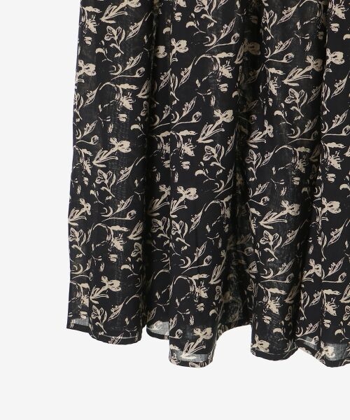 le.coeur blanc / ルクールブラン ロング・マキシ丈スカート | フラワーモチーフフレアスカート | 詳細20