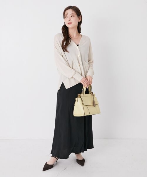 le.coeur blanc / ルクールブラン ロング・マキシ丈スカート | 《手洗い可能》キュプラフィブリルナロースカート | 詳細30