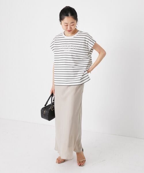 le.coeur blanc / ルクールブラン ロング・マキシ丈スカート | 《手洗い可能》キュプラフィブリルナロースカート | 詳細8