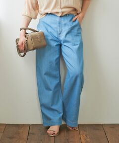 le.coeur blanc / ルクールブラン デニムパンツ | 《軽めな素材で夏も快適》ライトオンスデニムワイドパンツ