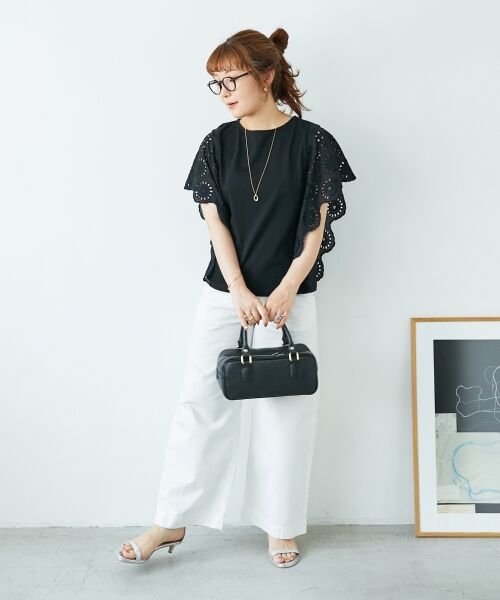 le.coeur blanc / ルクールブラン デニムパンツ | 《軽めな素材で夏も快適》ライトオンスデニムワイドパンツ | 詳細20