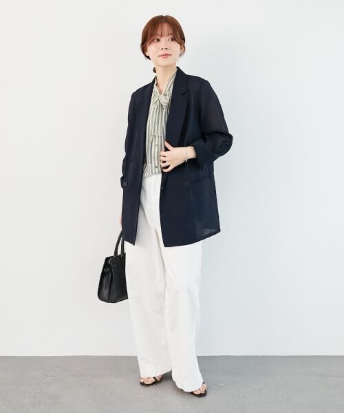 le.coeur blanc / ルクールブラン デニムパンツ | 《軽めな素材で夏も快適》ライトオンスデニムワイドパンツ | 詳細22