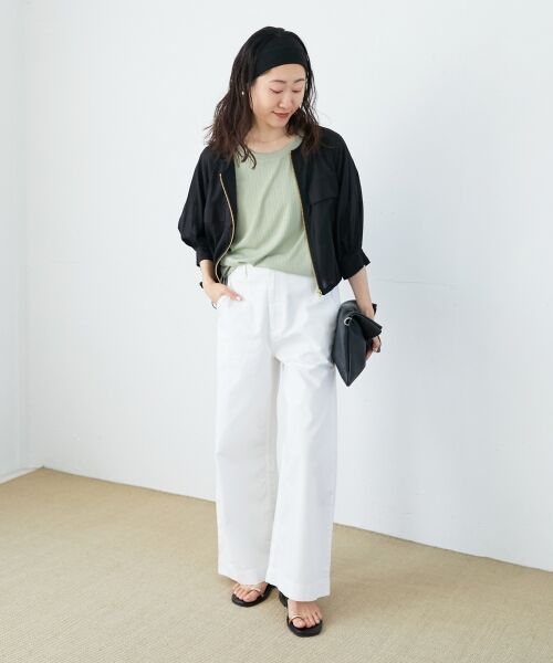 le.coeur blanc / ルクールブラン デニムパンツ | 《軽めな素材で夏も快適》ライトオンスデニムワイドパンツ | 詳細26