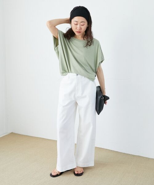 le.coeur blanc / ルクールブラン デニムパンツ | 《軽めな素材で夏も快適》ライトオンスデニムワイドパンツ | 詳細27