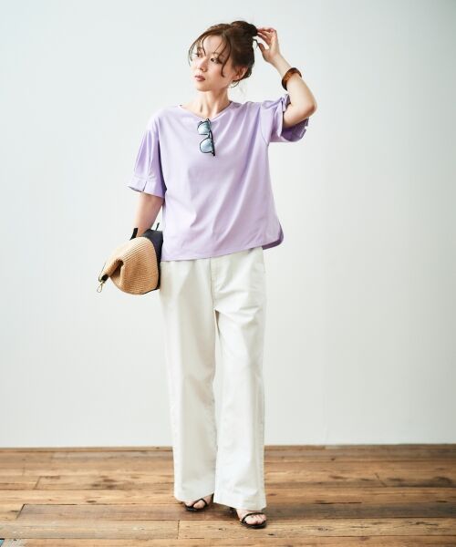 le.coeur blanc / ルクールブラン デニムパンツ | 《軽めな素材で夏も快適》ライトオンスデニムワイドパンツ | 詳細29