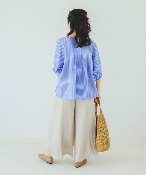 le.coeur blanc / ルクールブラン その他パンツ | 《手洗い可能》シアーワイドフレアパンツ | 詳細11