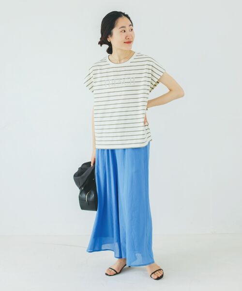 le.coeur blanc / ルクールブラン その他パンツ | 《手洗い可能》シアーワイドフレアパンツ | 詳細2