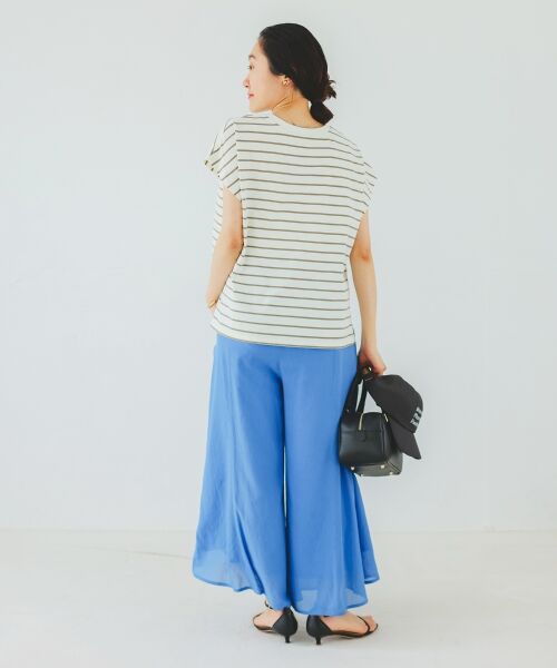 le.coeur blanc / ルクールブラン その他パンツ | 《手洗い可能》シアーワイドフレアパンツ | 詳細4