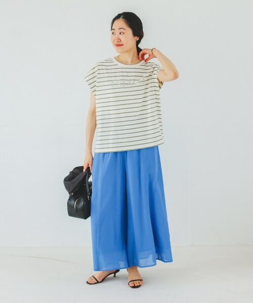 le.coeur blanc / ルクールブラン その他パンツ | 《手洗い可能》シアーワイドフレアパンツ | 詳細7