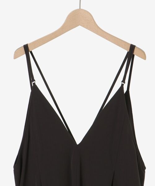 le.coeur blanc / ルクールブラン ロング・マキシ丈ワンピース | ナイロンVネックキャミワンピース | 詳細30