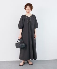 le.coeur blanc / ルクールブラン ロング・マキシ丈ワンピース | 《接触冷感》ナイロンストレッチ2WAYワンピース