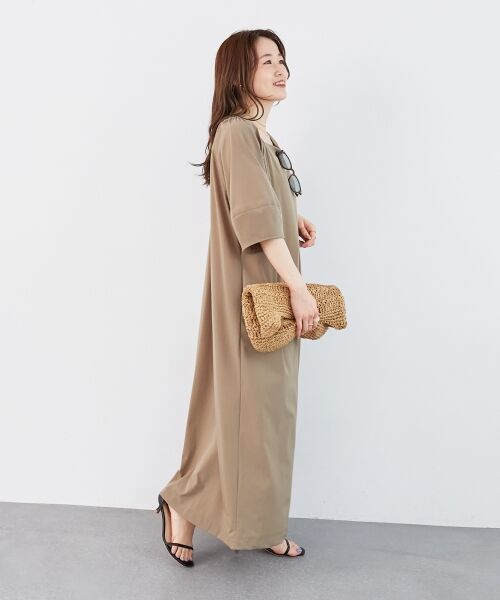 le.coeur blanc / ルクールブラン ロング・マキシ丈ワンピース | 《接触冷感》ナイロンストレッチ2WAYワンピース | 詳細16