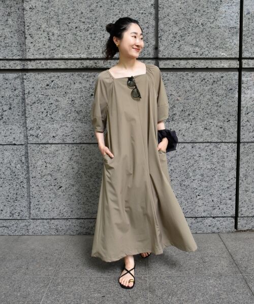 le.coeur blanc / ルクールブラン ロング・マキシ丈ワンピース | 《接触冷感》ナイロンストレッチ2WAYワンピース | 詳細17