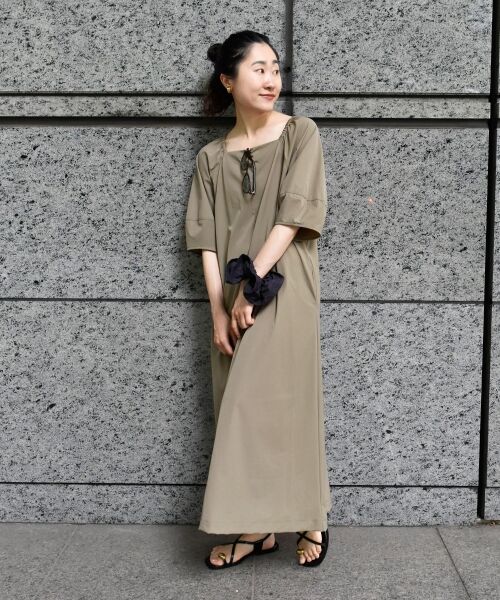 le.coeur blanc / ルクールブラン ロング・マキシ丈ワンピース | 《接触冷感》ナイロンストレッチ2WAYワンピース | 詳細18