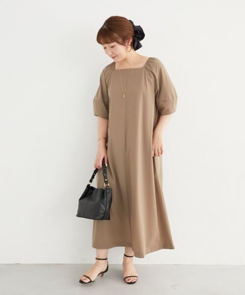 le.coeur blanc / ルクールブラン ロング・マキシ丈ワンピース | 《接触冷感》ナイロンストレッチ2WAYワンピース | 詳細2