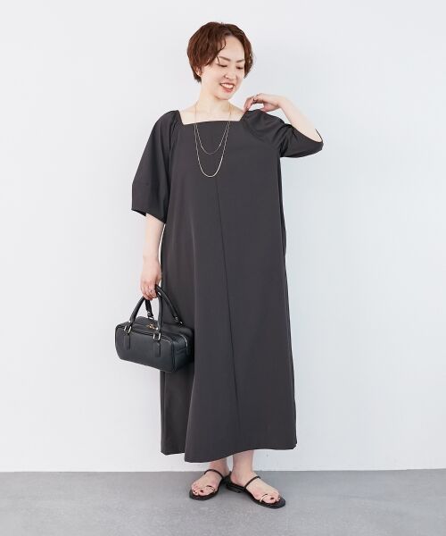 le.coeur blanc / ルクールブラン ロング・マキシ丈ワンピース | 《接触冷感》ナイロンストレッチ2WAYワンピース | 詳細22