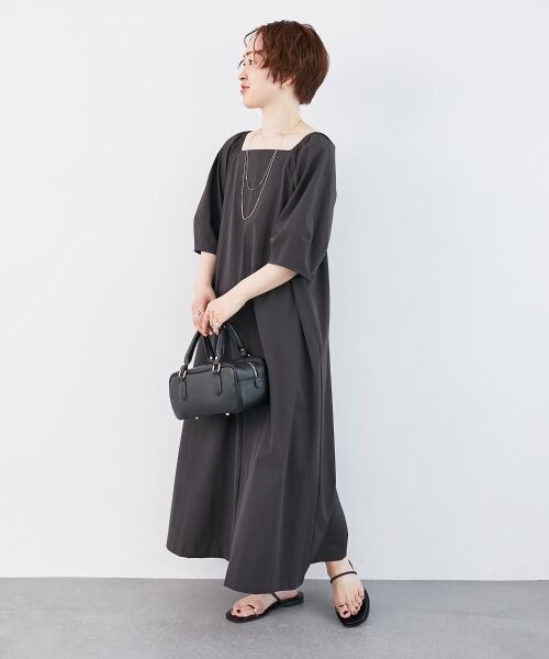 le.coeur blanc / ルクールブラン ロング・マキシ丈ワンピース | 《接触冷感》ナイロンストレッチ2WAYワンピース | 詳細24