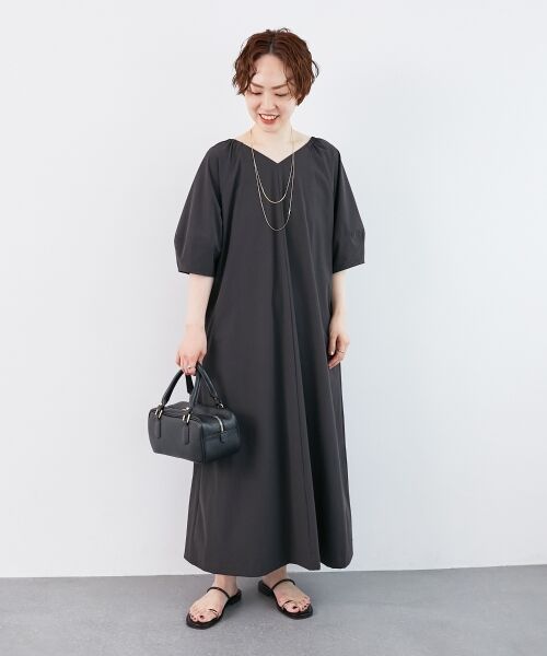 le.coeur blanc / ルクールブラン ロング・マキシ丈ワンピース | 《接触冷感》ナイロンストレッチ2WAYワンピース | 詳細28