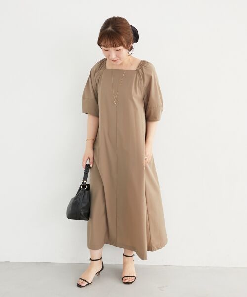 le.coeur blanc / ルクールブラン ロング・マキシ丈ワンピース | 《接触冷感》ナイロンストレッチ2WAYワンピース | 詳細4