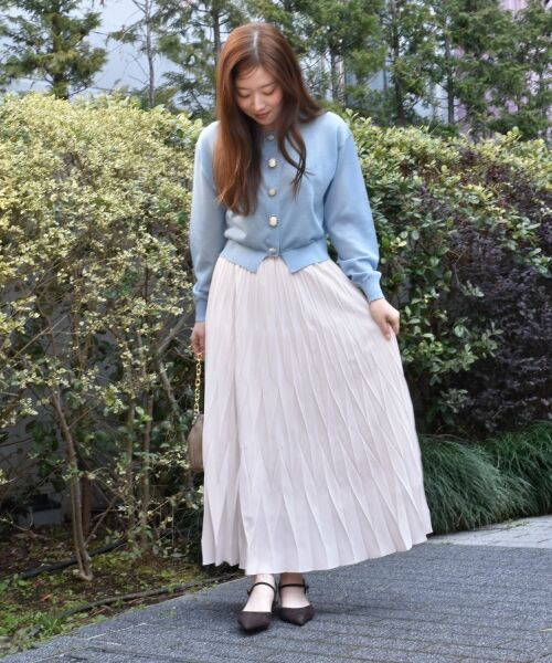 le.coeur blanc / ルクールブラン カーディガン・ボレロ | 《手洗い可能》TORRAZZO DONNAビジュー釦カーデ | 詳細15