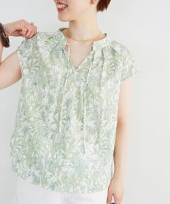 le.coeur blanc / ルクールブラン シャツ・ブラウス | ボタニカルプリントリボンフレンチブラウス