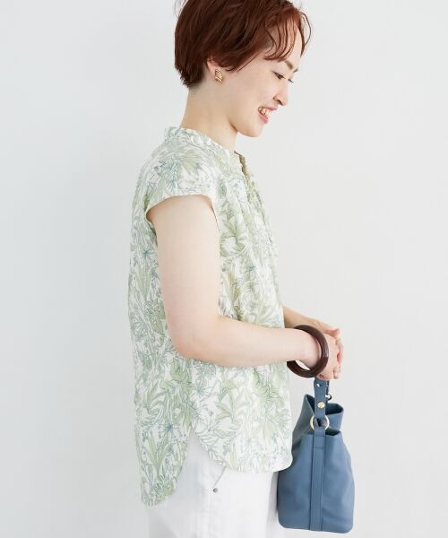 le.coeur blanc / ルクールブラン シャツ・ブラウス | ボタニカルプリントリボンフレンチブラウス | 詳細19
