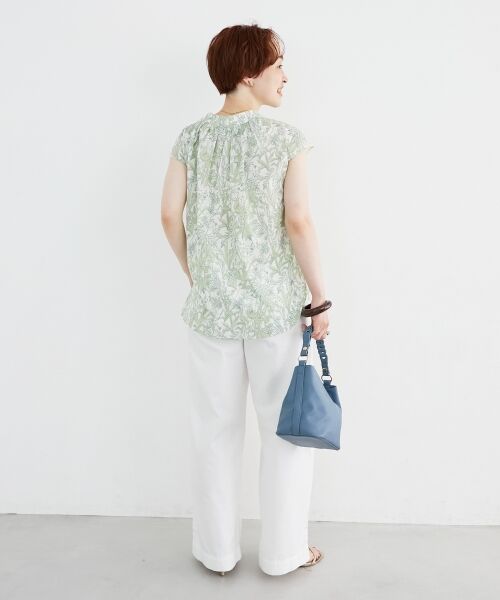 le.coeur blanc / ルクールブラン シャツ・ブラウス | ボタニカルプリントリボンフレンチブラウス | 詳細24