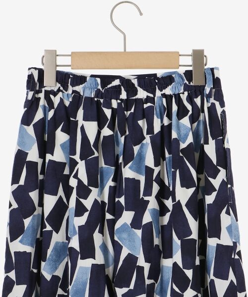 le.coeur blanc / ルクールブラン ロング・マキシ丈スカート | 幾何柄プリントリボン付ロングスカート | 詳細20